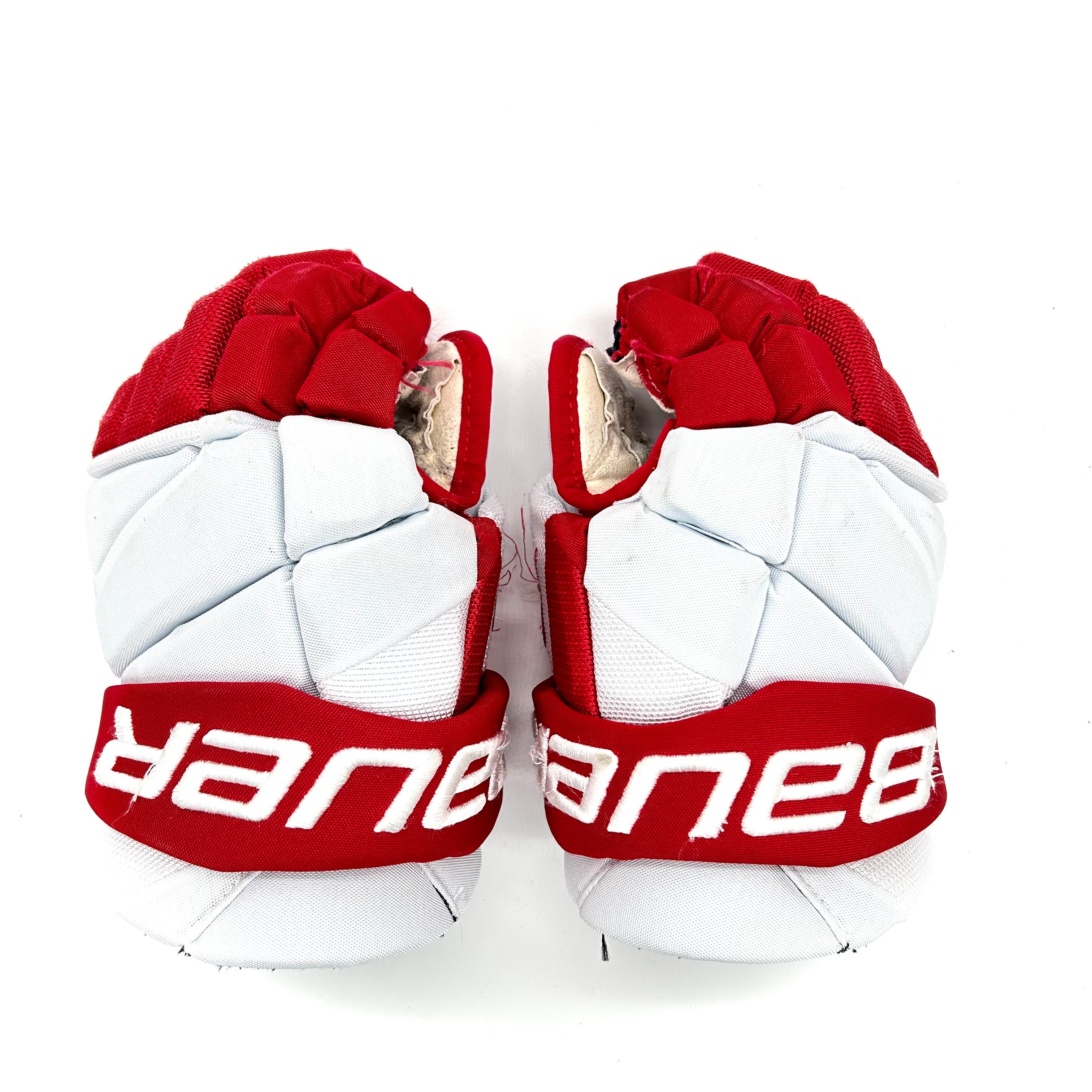 Bauer Vapor Hyperlite - Gants Pro Stock d'occasion (blanc/rouge)